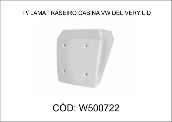 7111104 - PARALAMA CABINE TRASEIRO VW DELIVERY DIR