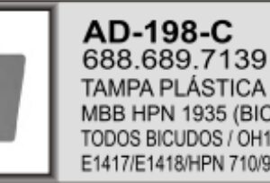 AD-198C - ACAB TAMPA PAINEL MB HPN CINZA CEGA