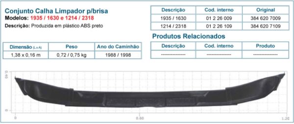 1226009 - ACAB LIMPADOR PARABRISA 1935/1630 (3 PECAS)