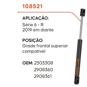 FNA108521 - AMORTECEDOR GRADE PRINCIPAL SCANIA `G / R`S8 NTG 2019