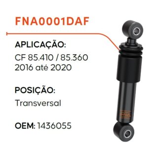 FNA0001DAF - AMORTECEDOR CABINE DAF CF 2016/2020 DEITADO