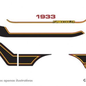PL0456 - FAIXA LATERAL 1932/1933 PRETO