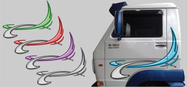 PL0869 - FAIXA LATERAL VW DELIVERY II AZUL