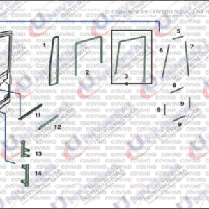 800000000 - BORRACHA PORTA IVECO EUROTECH EXT LE