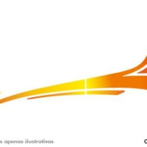 604.721-0 - FAIXA LATERAL SCANIA 2008 LARANJA