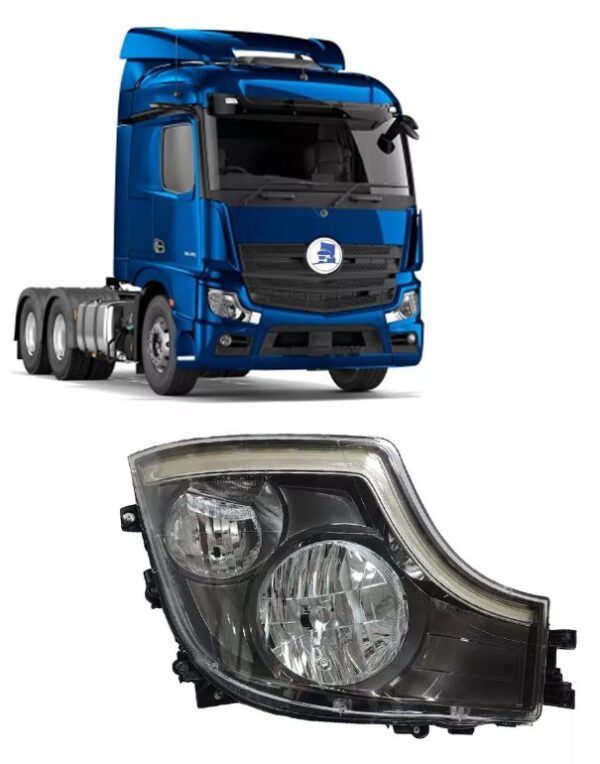 BBZ04-003 - FAROL NEW ACTROS LD (MASCARA NEGRA)