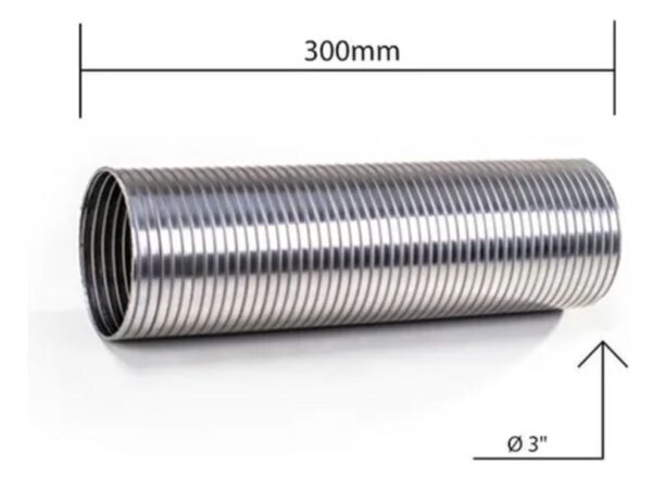 F3410A - INTERM FLEXIVEL 3" 300MM GALV LISO