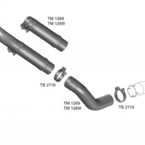 TM1269 - TUBO INTERMEDIARIO MB AXOR 2831/3131 EURO 5 2012/2022