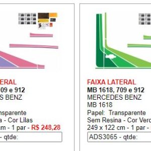 ADS3062 - FAIXA LATERAL 1618 709 912 PRATA (TRANSP)