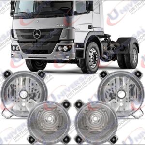 BL528D - BLOCO FAROL MB LD 140MM LUZ BAIXA COM FAROLETE