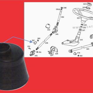 AD-100 - BORRACHA GUARDA PO COLUNA LD ECAO MB 1113