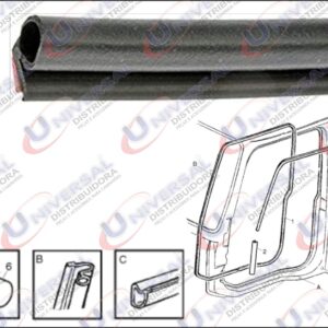 3176221 - BORRACHA PORTA VOLVO FH 40 CM COLANTE