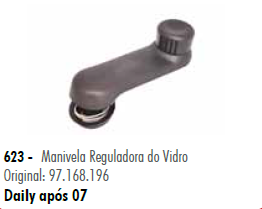 BRIM623 - MANIVELA DO VIDRO IVECO STRALIS
