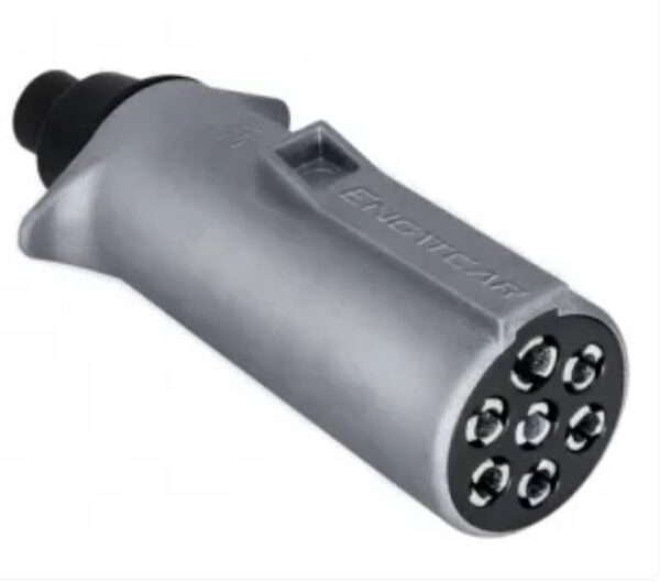 CT-2057 - TOMADA ELETRICA CARRETA MACHO ALUMINIO 7 POLO