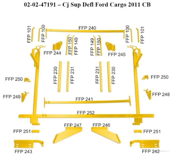 FP16545 - DEFLETOR BAU COMP CARGO GII C/BAIXA