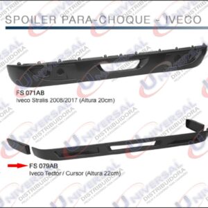 FS079AB - SPOILER IVECO (03 PARTES )