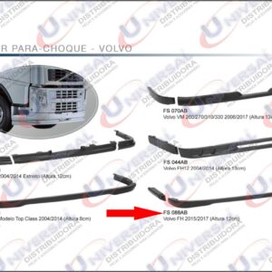 FS088AB - SPOILER VOLVO FH 2015 PLASTICO ( 03 PARTES )