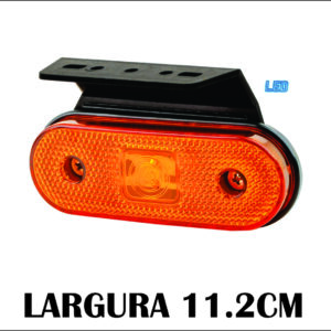 L3016VM - LANTERNA LATERAL OBLONGO C/SUP FACC LED VM BASE RETA
