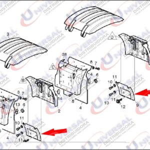 RD008085 - PROT PARALAMA MEIO TCAO D/T VOLVO FH 2009