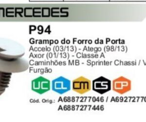 P94 - PRESILHA FORRO PORTA HPN ( 10 UNID )