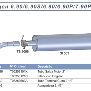 SI053 - SILENCIOSO VW 6.90 A 7.90S