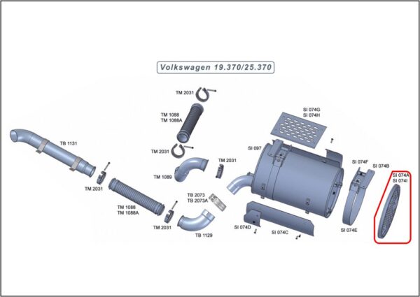 SI074I - PROT SILENCIOSO VW CONST 19.320 FUNDO (INOX)