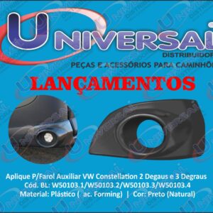 W50103.4 - APLIQUE FAROL AUX VW CONST 19.320 LD