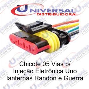 GC-05-002 - SOQUETE CHICOTE LANTERNA SETA E LATERAL 05 VIAS CARRETAS