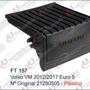FT157 - TAMPA CAIXA BAT VOLVO VM 2012/2017 PLASTICA EURO 5