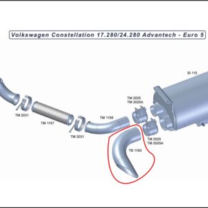TB1163 - SAIDA FINAL 4'' VW CONST 17.280/24.280 ADVANTECH EURO 5