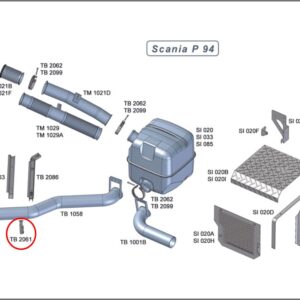 TB2061 - ABRACADEIRA ESCAP 4,5 CINTA SCANIA S4 T/R 4,5"