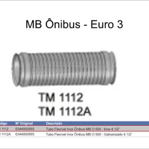TM1112 - INTERM FLEXIVEL INOX 4.1/2 MB ONIBUS - EURO 3