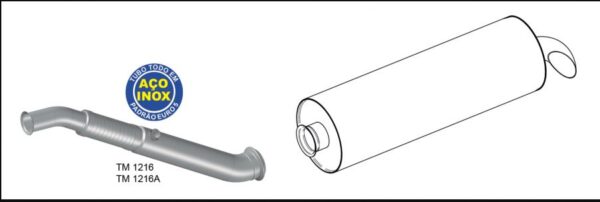 TM1216 - SAIDA MOTOR CARGO 1119 INOX